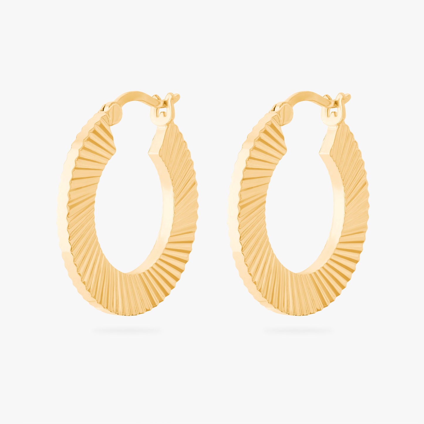 Fluted Crescent Hoop