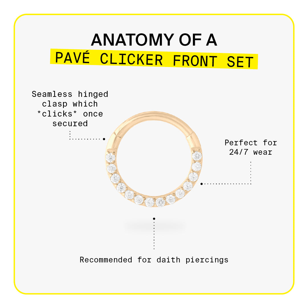 Pave Clicker 8mm Front Set