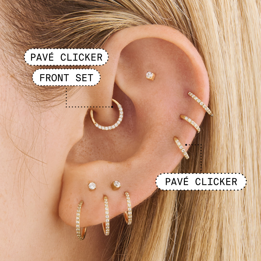 Pave Clicker 8mm Front Set