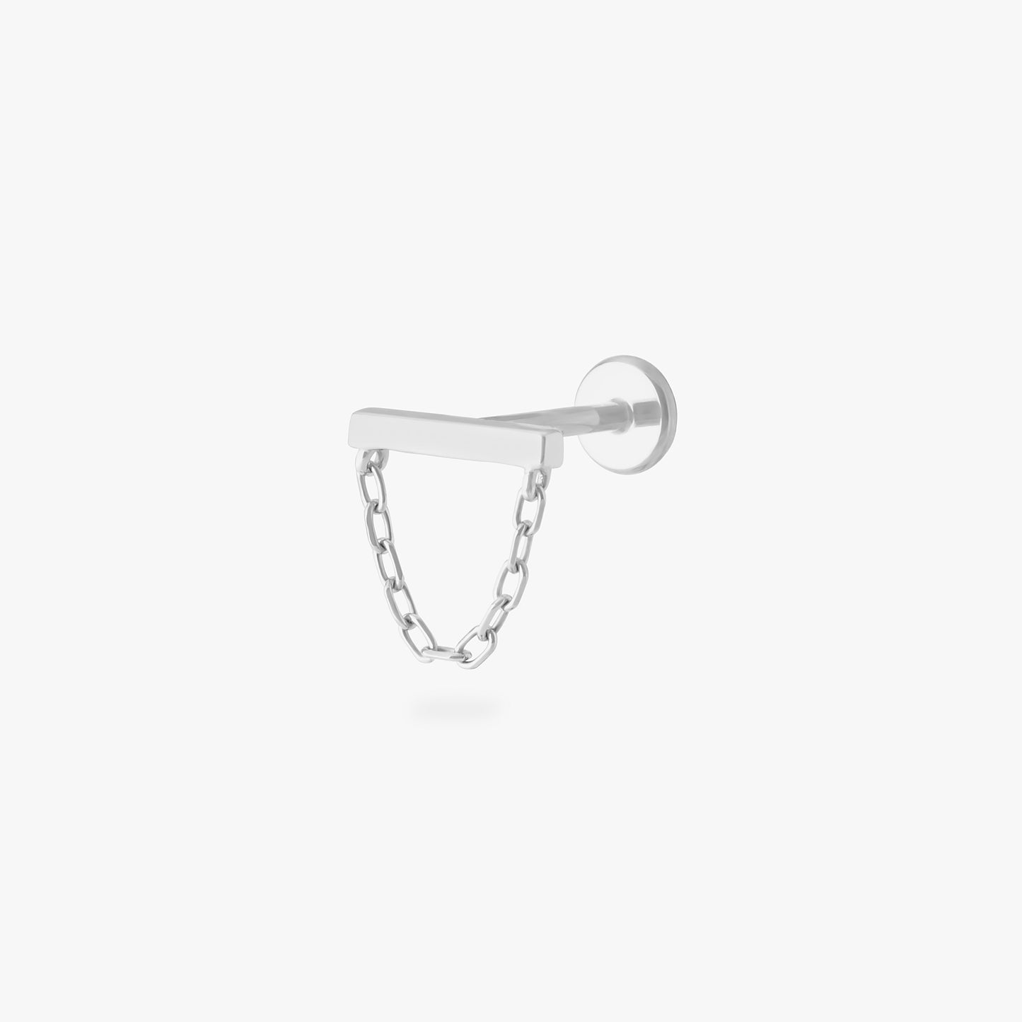 Bar Chain Flatback Stud