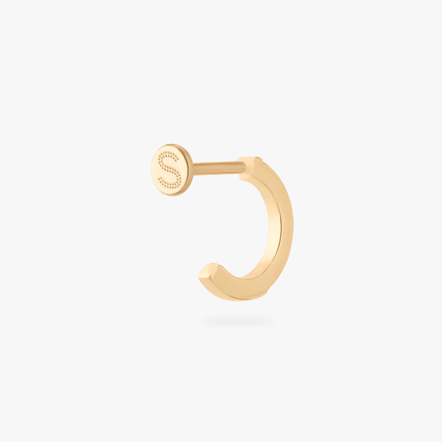 Pave Flatback Huggie