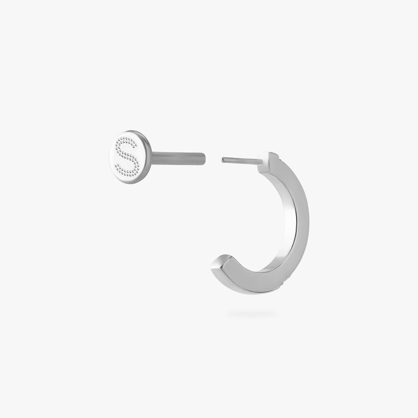 Pave Flatback Huggie