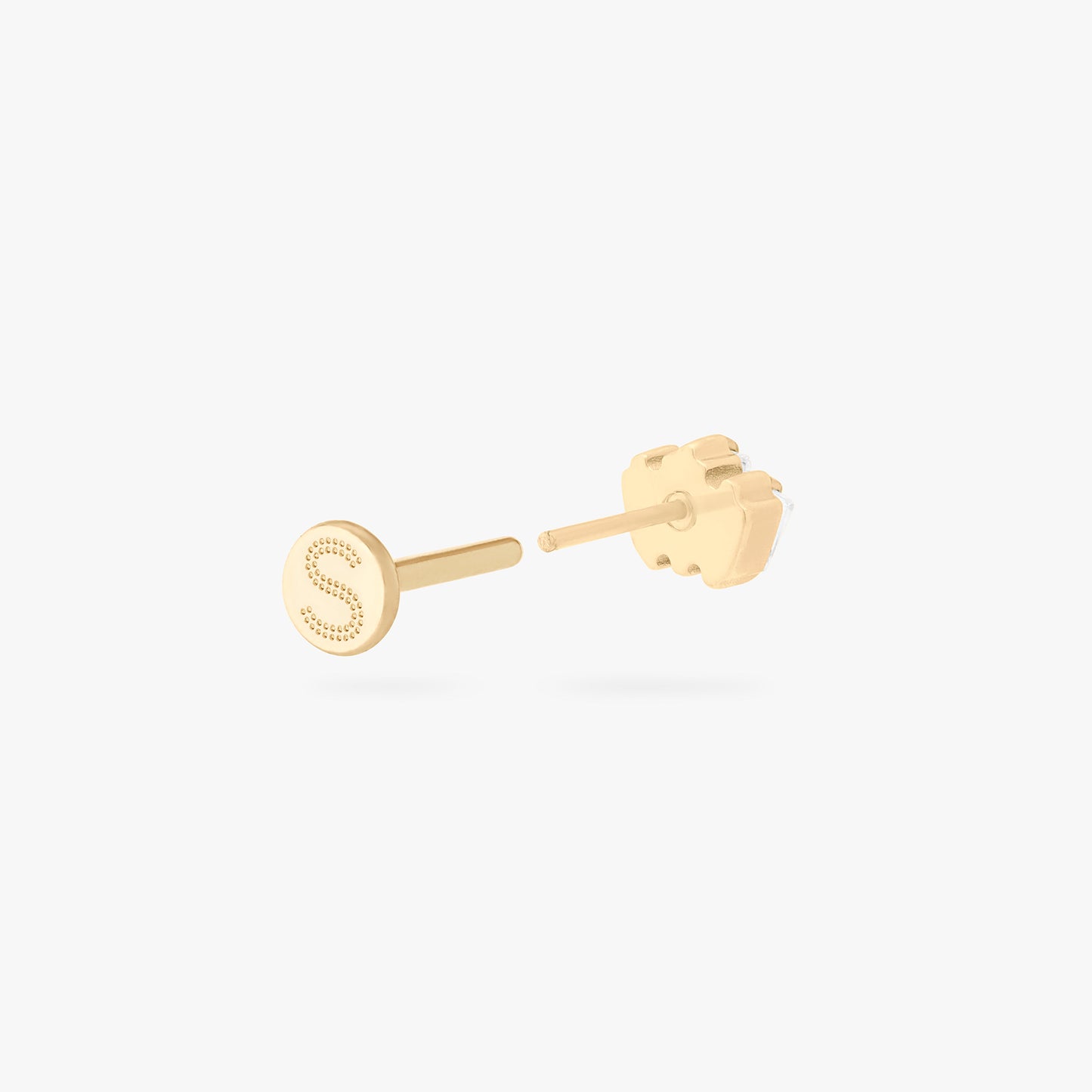 Micro Crown Baguette Flatback Stud