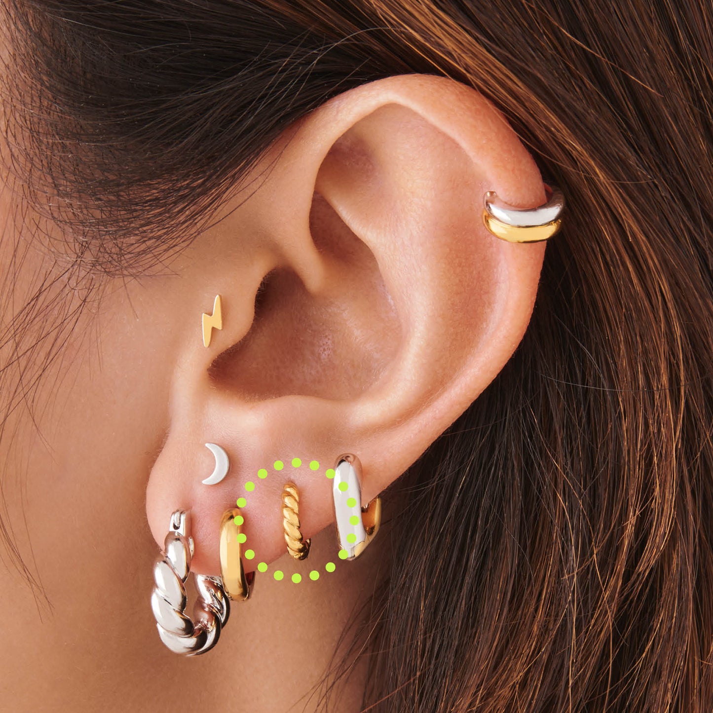 Micro French Twist Huggie