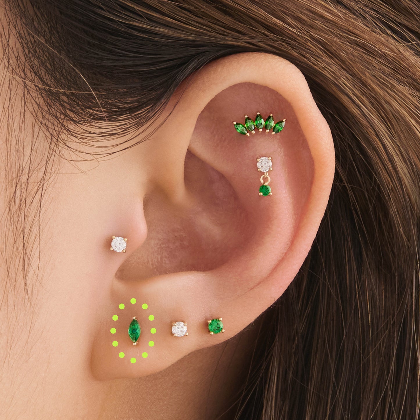 14K Marquise Flatback