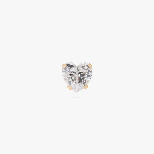 14K CZ Heart