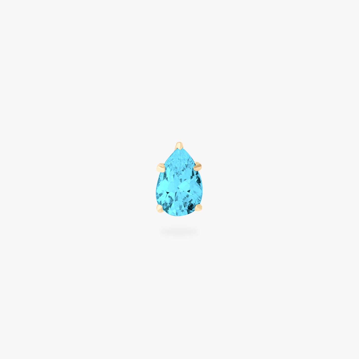 14K CZ Pear