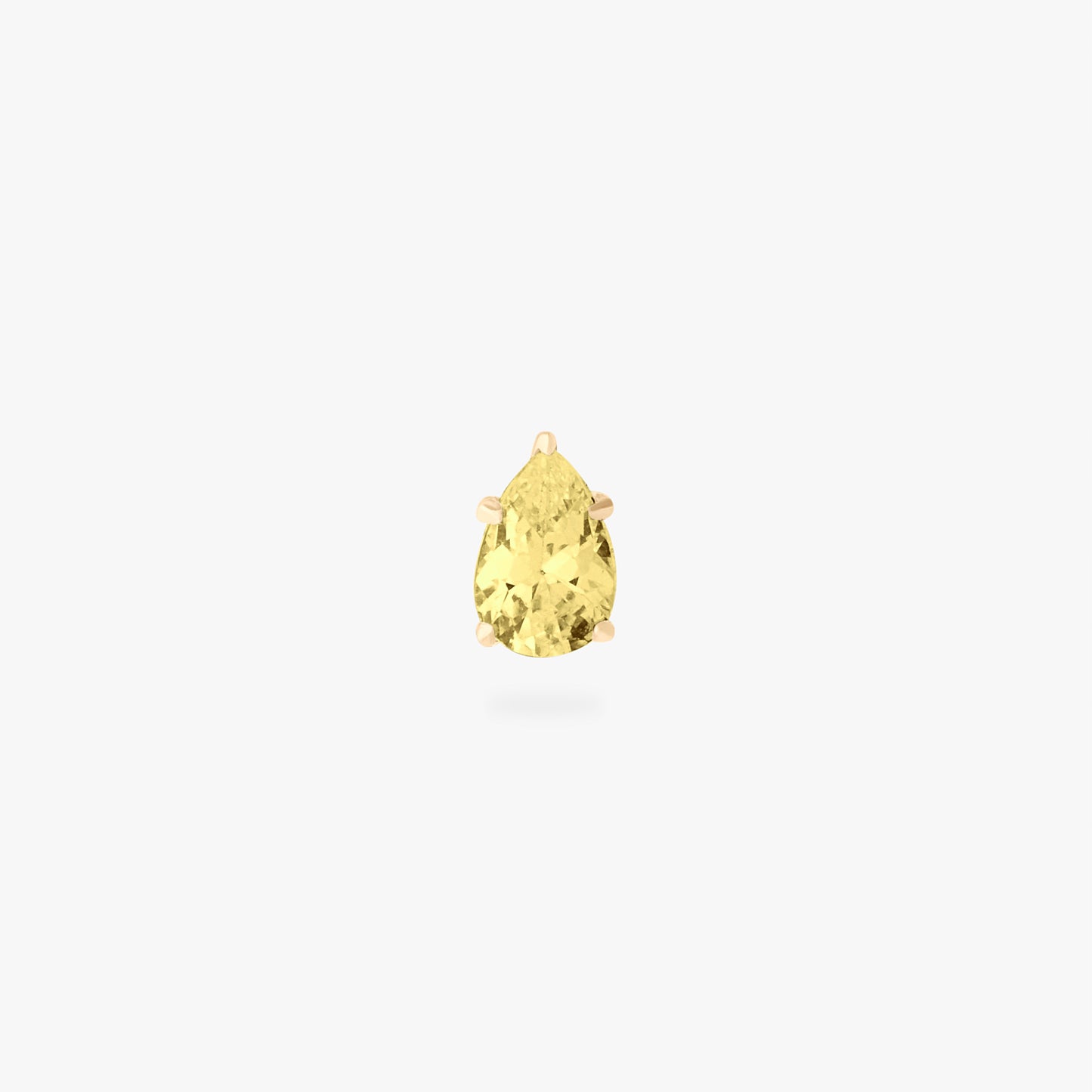 14K CZ Pear