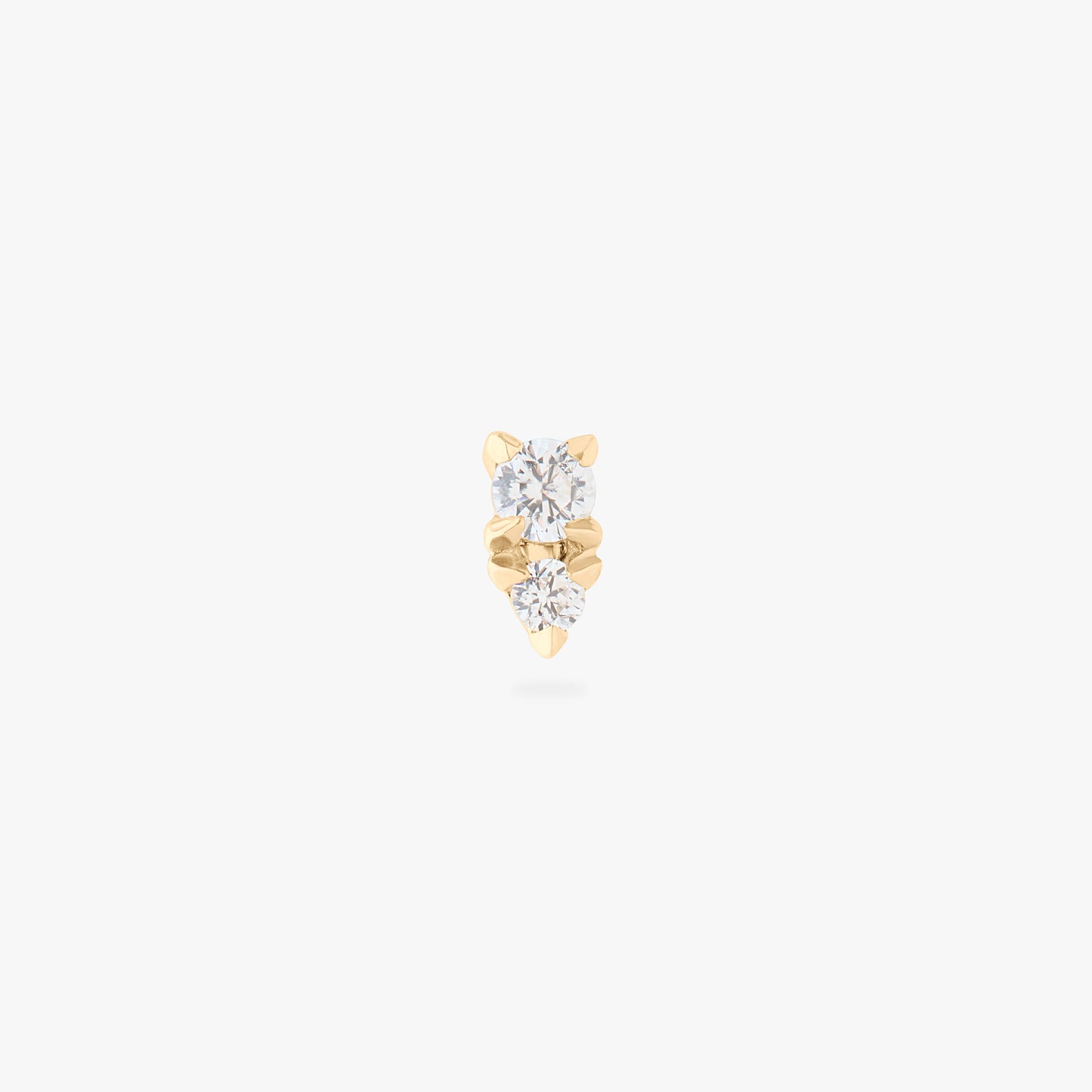14K Stacked CZ