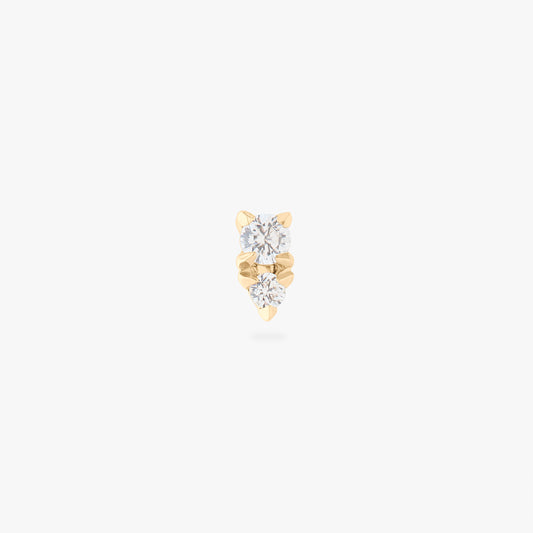 14K Stacked CZ