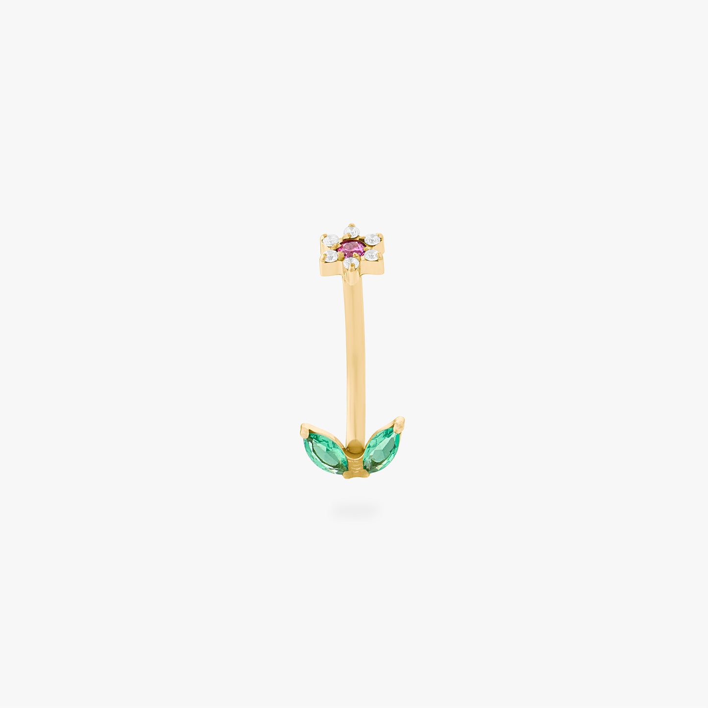 CZ Flower Barbell