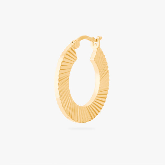 Fluted Crescent Hoop
