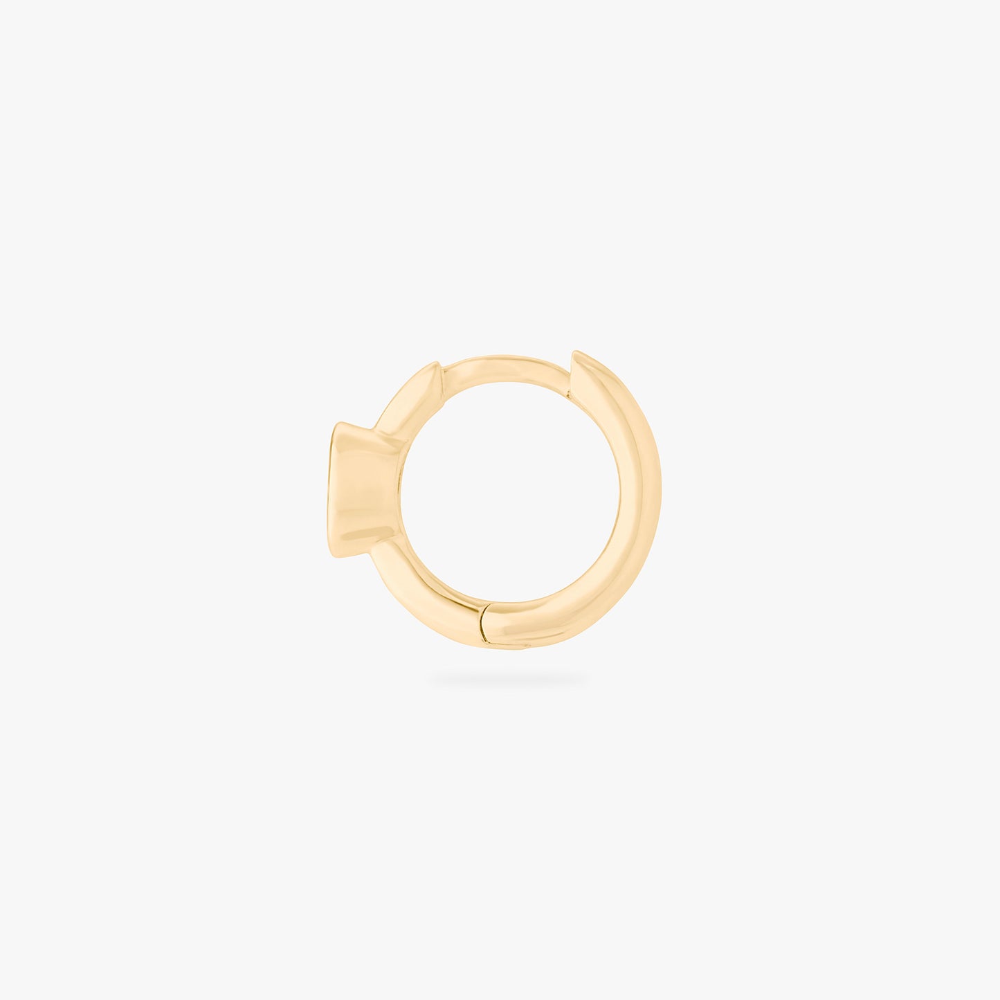 Oval Bezel Huggie