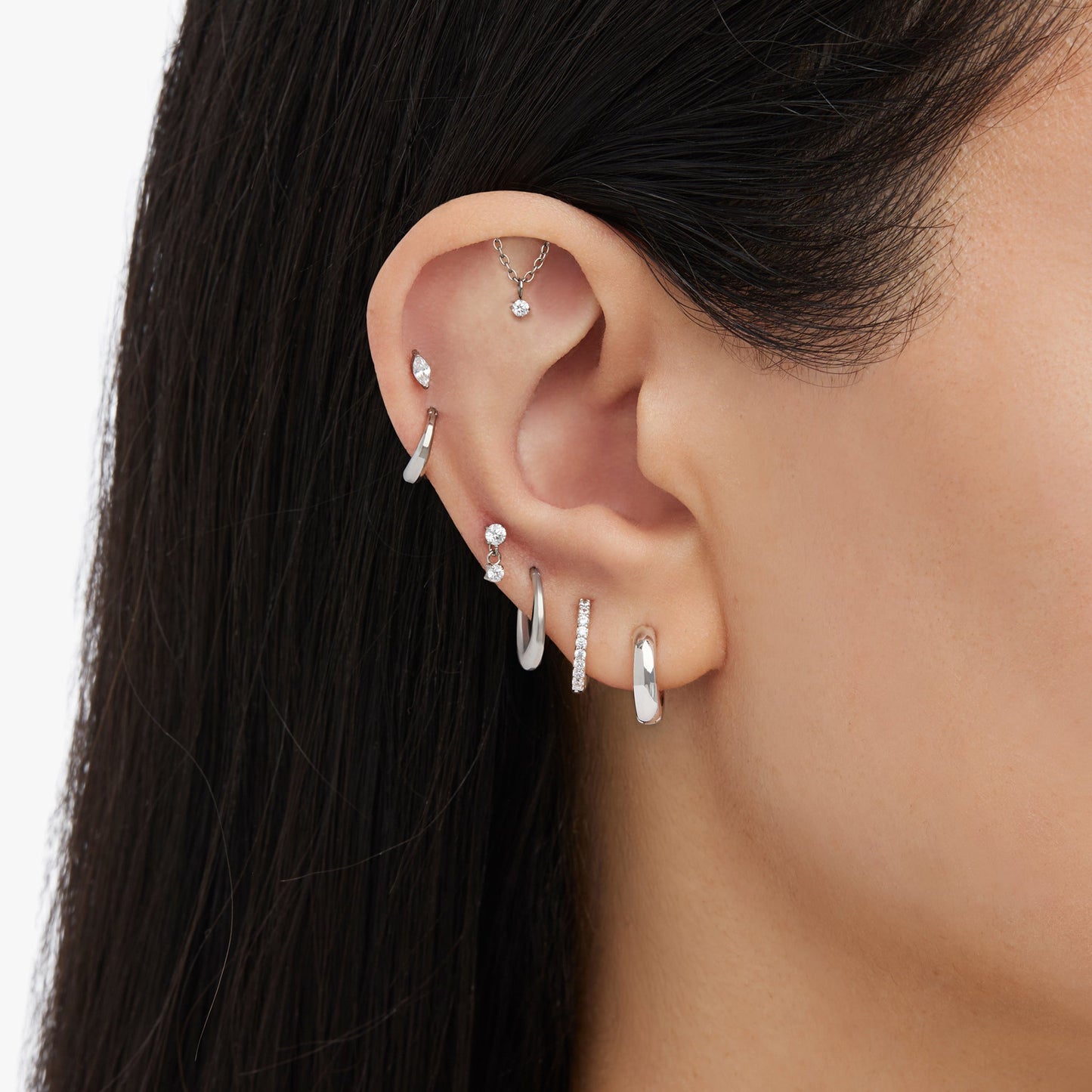 Titanium Bar CZ Dangle