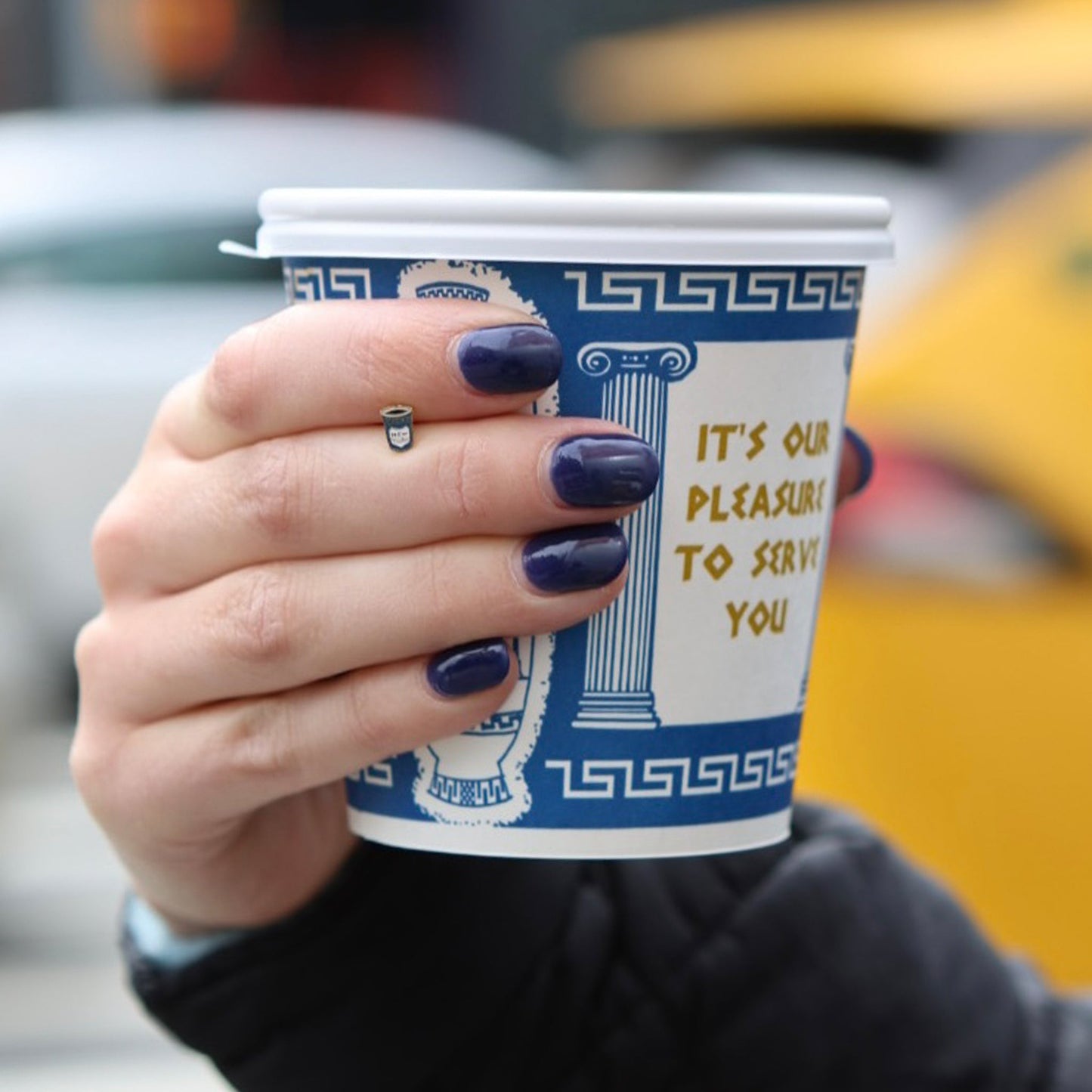 Coffee Cup Flatback Stud